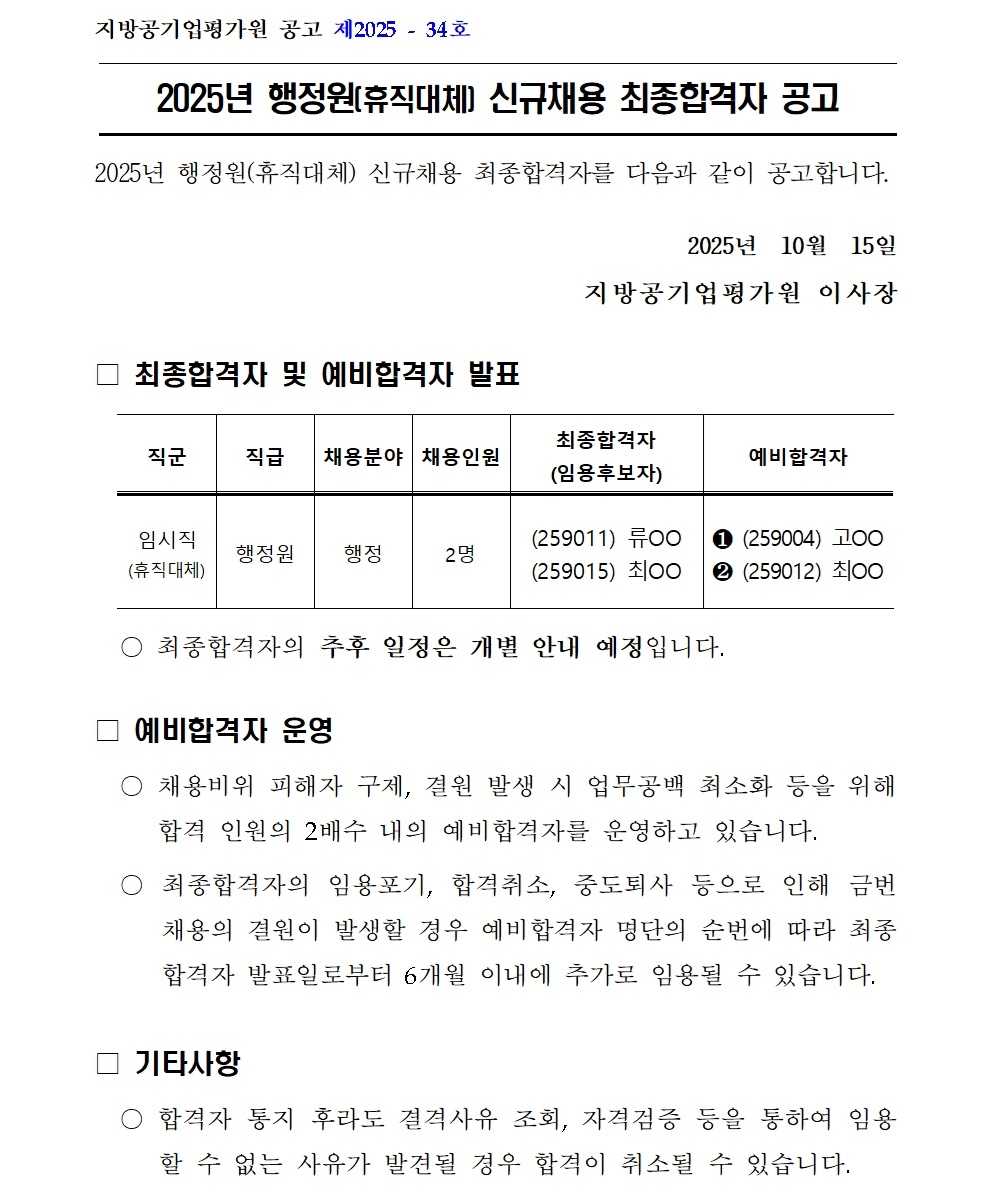 [붙임2] 2025년 행정원(휴직대체) 신규채용 최종합격자 공고문001.jpg